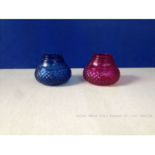 Colored Glass Candle Stick Candle Holder